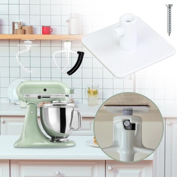 Per il mixer KitchenAid, 2 supporti per accessori, gancio di stoccaggio, organizer per accessori