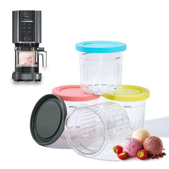 Per Ninja NC299AMZ NC300s 4 pezzi/set contenitori per gelato con coperchi