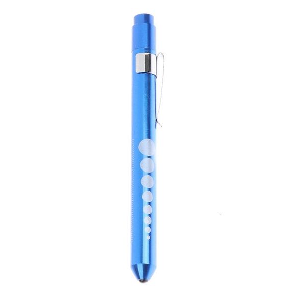 E-SMARTER Torcia a penna multifunzionale Torcia a LED graduata, consegna casuale di colori, Stile: Luce gialla a testa convessa
