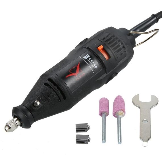 VICOVER Set smerigliatrice elettrica piccola a velocità regolabile Strumento per lucidare la penna per intaglio della giada Spina europea, modello: modello standard