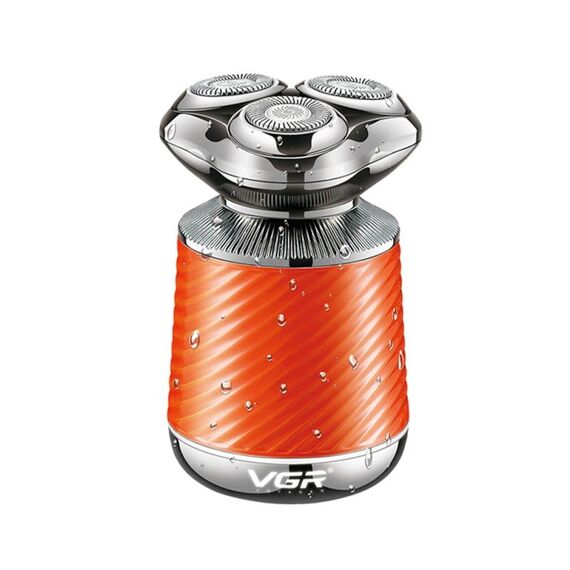VGR V-391 5W USB 3 in 1 Smart Floating Rasoio a tre testine (arancione)