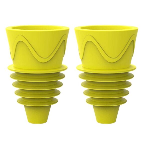 2 pezzi / scatola Trappola per mosche della frutta Cattura insetti Zanzare Attira mosche Strumenti (giallo)