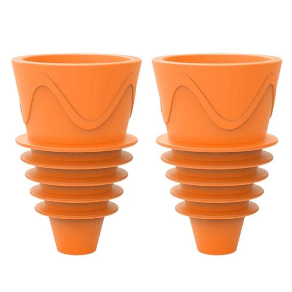 2 pz/scatola cattura mosche della frutta trappola per insetti zanzare che attirano strumenti per mosche (arancione)