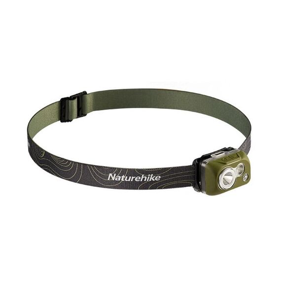 Naturehike IP68 Grado Impermeabile Lampada Frontale Escursionismo all'Aperto Alpinismo Luce Forte Copricapo Illuminazione (Verde Scuro)