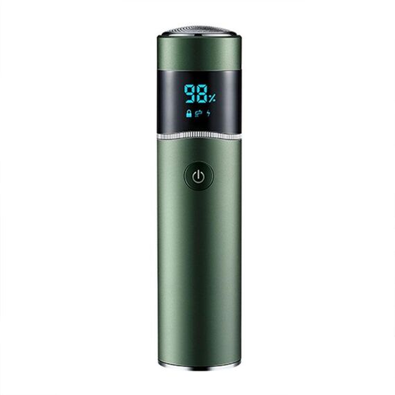 S-1090 IPX7 impermeabile 8D portatile LED display digitale rotondo rasoio elettrico (verde)