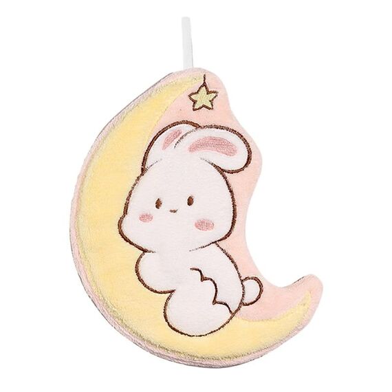 Asciugamano per le mani Cartone animato Carino Corallo Velluto Cucina Assorbente Straccio Bambini Bagno Asciugamano per le mani, Dimensioni: 26x20cm (Rosa)