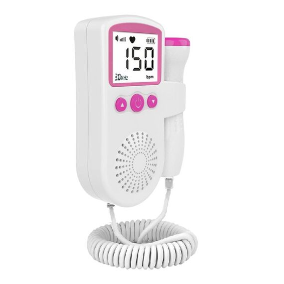 B3 Home Doppler Ultrasuoni Monitor cardiaco fetale portatile per donne incinte (rosa)