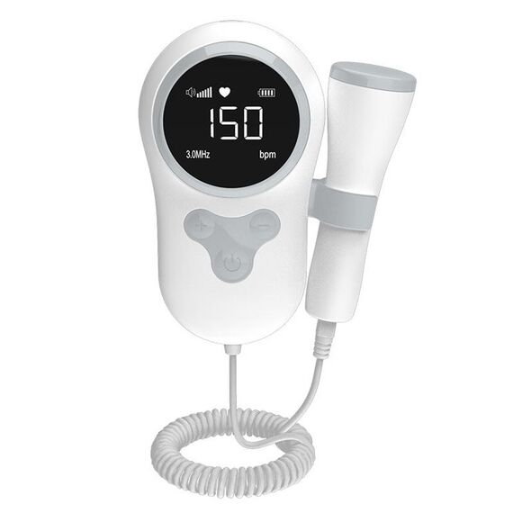 T505 IP5 antipolvere e impermeabile per donne incinte Doppler domestico monitor della frequenza cardiaca fetale (grigio)