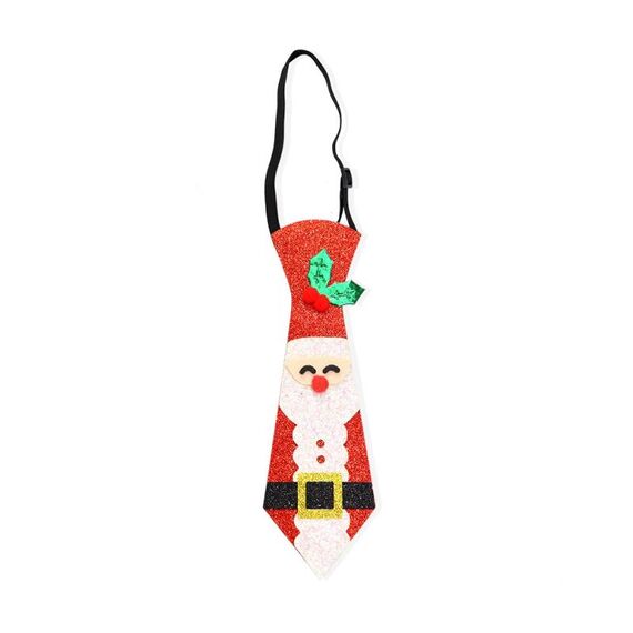 Natale Bambini Cartone Animato Cravatte Festa di Natale Prestazioni Costume Props, Colore: Santa Berry