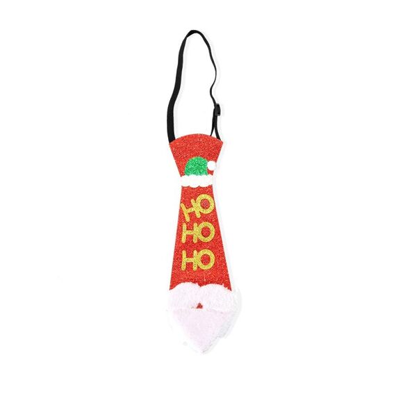 Natale Bambini Cartone Animato Cravatte Festa di Natale Prestazioni Costume Props, Colore: HOHO Barba