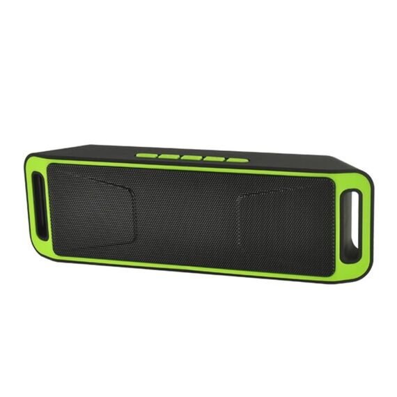 SC208 Carta multifunzionale Musica Playback Playback Bluetooth Speaker, Supporto HandFree Call & TF Card & U-Disk & Aux Audio & FM Funzione (verde)
