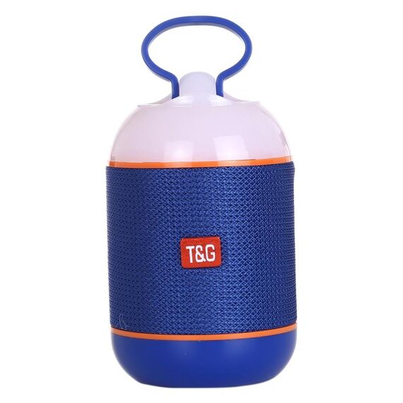 T&G TG605 Altoparlante stereo portatile Bluetooth V5.0 senza fili, microfono integrato, supporto chiamate in vivavoce, scheda TF, disco U, audio AUX e FM (blu)