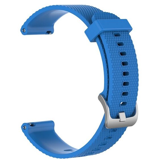 Cinturino per orologio Garmin Forerunner 255S 18 mm in silicone testurizzato blu cielo SYA002325104G 6922058814133