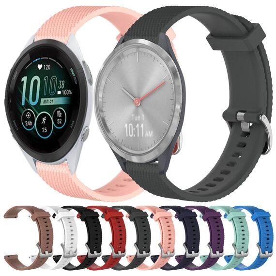 Cinturino per orologio Garmin Forerunner 255S 18 mm in silicone testurizzato blu cielo SYA002325104G 6922058814133