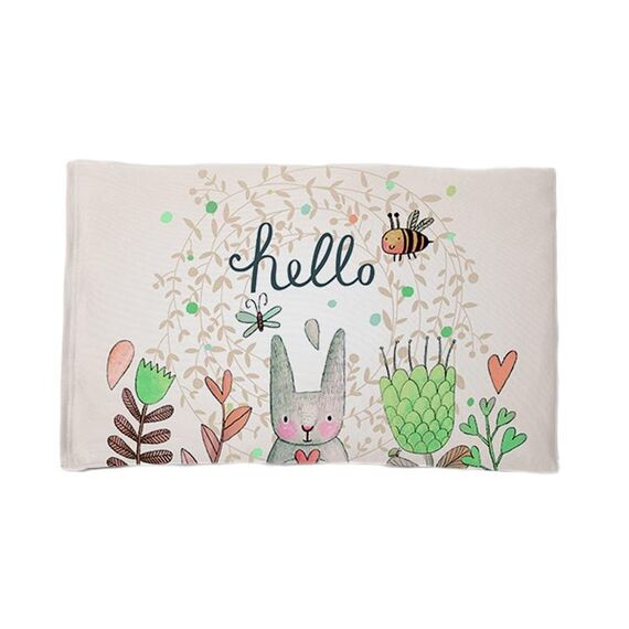 Tappetino per il bagno in terra di diatomee, assorbente, ad asciugatura rapida, antiscivolo, morbido, stile: Lovely Rabbit (52x32 cm)