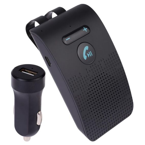 SP09 Kit vivavoce per auto vivavoce Bluetooth V4.2 wireless multipoint Altoparlante, supporto lettura vocale e sensore di vibrazione