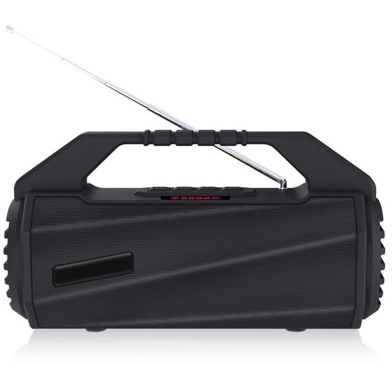 NewRixing NR-4025FM con altoparlante Bluetooth portatile ad acqua a prova di spruzzi per esterni, supporto per la chiamata a mani libere / scheda TF / disco FM / U (nero)
