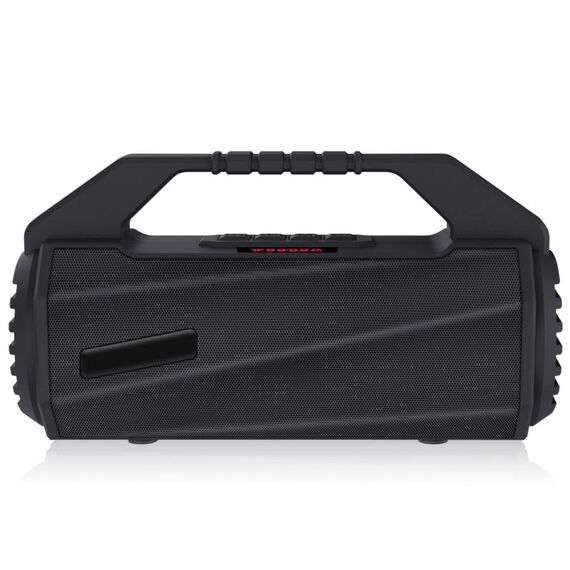 NewRixing NR-4025P con altoparlante Bluetooth portatile a prova di spruzzi esterni a schermo, supporto per la chiamata a mani libere / scheda TF / disco FM / U (nero)