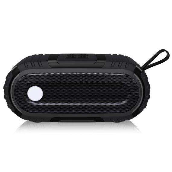 NUOVOXING NR-5016 Altoparlante Bluetooth ad acqua a prova di spruzzi esterni, supporto per la chiamata a mani libere / scheda TF / disco FM / U (nero)