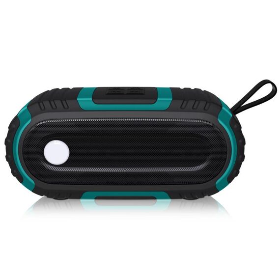 NUOVOXING NR-5016 Speaker Bluetooth a prova di spruzzi per esterni, supporta la chiamata a mani libere / scheda TF / disco FM / U (verde)