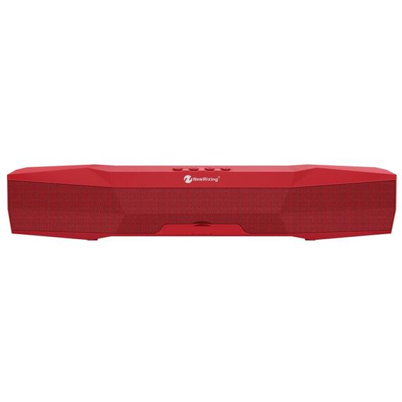 NUOVOXING NR-7011 Altoparlante Bluetooth portatile esterno con supporto per telefono, supporto per la chiamata a mani libere / scheda TF / disco FM / U (rosso)