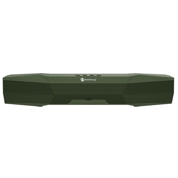NUOVOXING NR-7011 Altoparlante Bluetooth portatile esterno con supporto per telefono, supporto chiamata a mani libere / scheda TF / disco FM / U disco (verde)