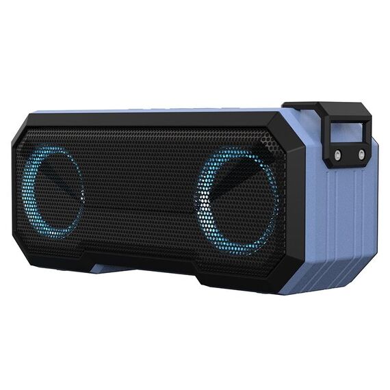 Altoparlante Bluetooth wireless X8 Subwoofer impermeabile IPX7 con luce colorata (azzurro)