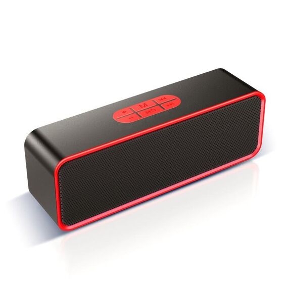 Altoparlante Bluetooth wireless subwoofer portatile SC211 Bluetooth 5.0, supporto scheda TF e disco U e AUX da 3,5 mm (rosso)
