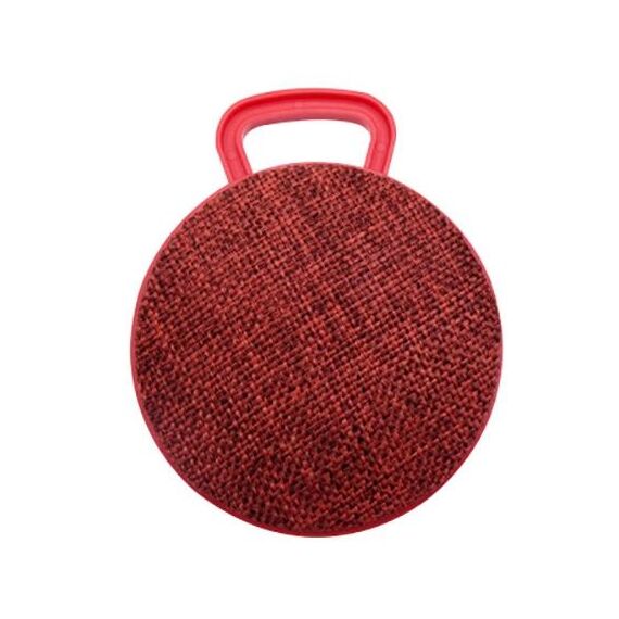 A01L Texture di stoffa rotonda Mini portatile altoparlante Bluetooth Bluetooth, supporta la chiamata a mani libere e la scheda TF (rosso)