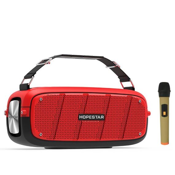Hopestar A20 Pro TWS portatile Autowoofer impermeabile all'aperto altoparlante Bluetooth con microfono, supporto Banca Power Bank & Call & U Disk & TF e scheda TF e 3,5 mm AUX (ROSSO)