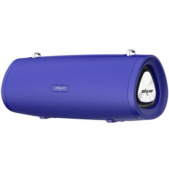 Altoparlante Bluetooth wireless con subwoofer portatile ZEALOT S38 con microfono integrato, supporto per chiamate in vivavoce, scheda TF e AUX (blu)