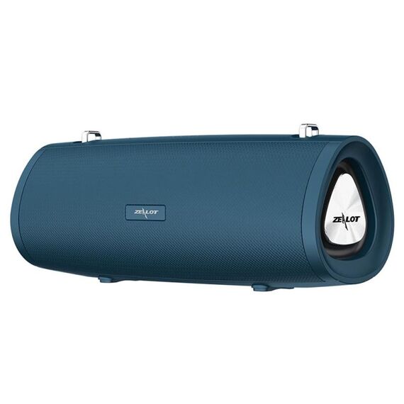 Altoparlante Bluetooth wireless con subwoofer portatile ZEALOT S38 con microfono integrato, supporto per chiamate in vivavoce, scheda TF e AUX (blu lago)