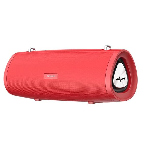 Altoparlante Bluetooth wireless con subwoofer portatile ZEALOT S38 con microfono integrato, supporto per chiamate in vivavoce, scheda TF e AUX (rosso)