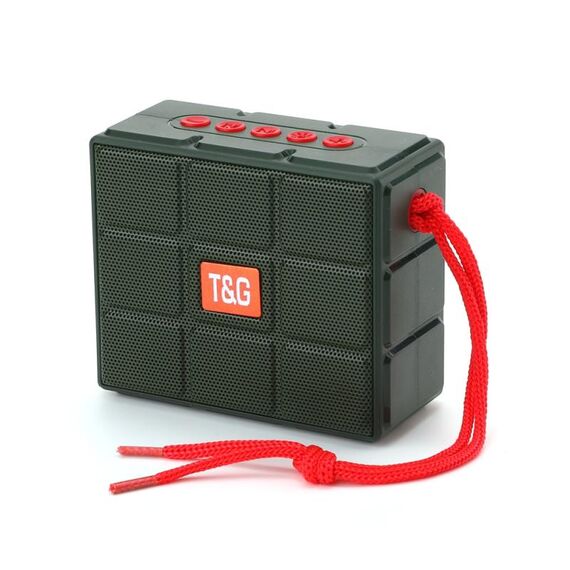 T & G TG311 Altoparlante Bluetooth Bluetooth a LED T & G TG311, supporto Scheda TF / FM / 3,5 mm AUX / UCK (verde)