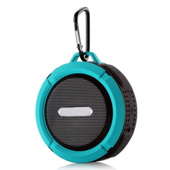 C6a Altoparlante a ventosa per altoparlante per auto Bluetooth senza fili per esterno Chuck, supporto TF Card (blu)