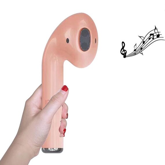 MK101 Creative Big Cuffie Forma Sound Heavy Subwoofer Altoparlanti wireless Bluetooth, supporto USB & TF (rosa)