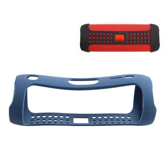 Custodia per altoparlanti Bluetooth JBA-F5 Ecologico Shell protettivo in silicone per JBL Flip 5 (blu navy)