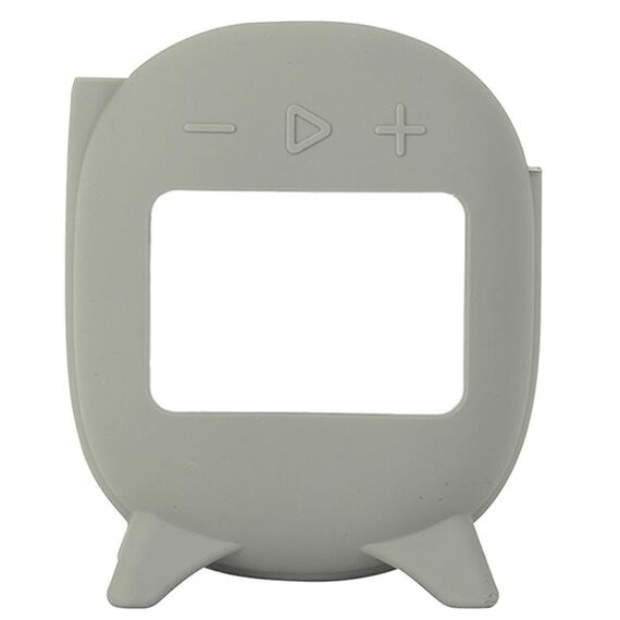 Per JBL clip 4 custodia protettiva in silicone altoparlante Bluetooth (argento grigio)