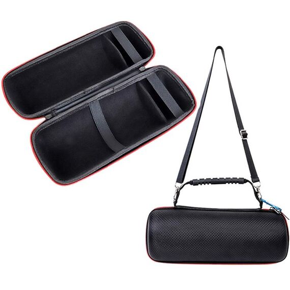 P402 per JBL Pulse4 Fodera in velluto PASSEGGIO PORTATILE BAG CONTATORE PROTECTIVE (Griglia netta nera)