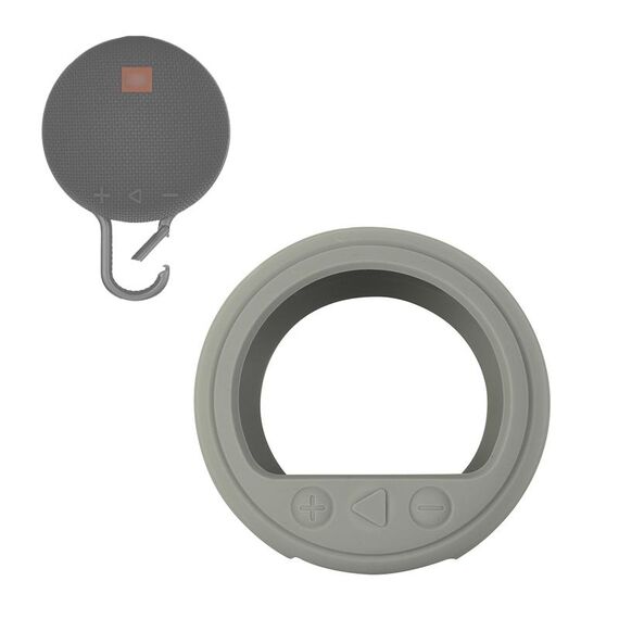 Per JBL clip 3 altoparlante Bluetooth Soft Silicone Cover (grigio argento)