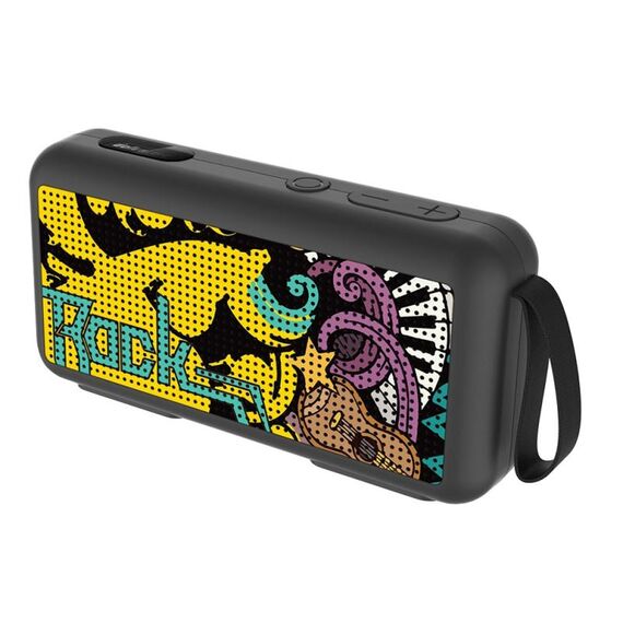 Dorealme F0 TWS Mini Graffiti Bluetooth Altoparlante Supporto FM / TF Card (Black Graffiti)