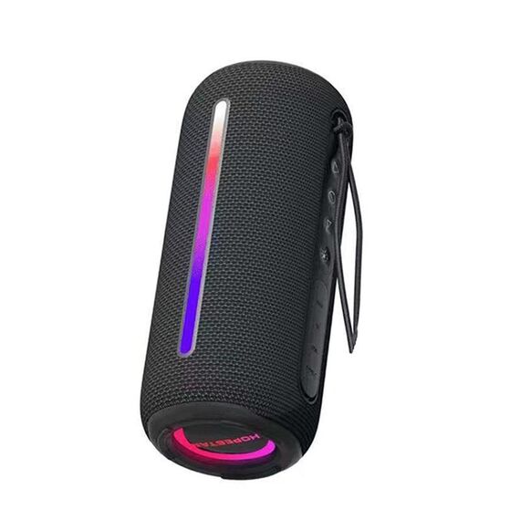 HOPESTAR P39 Altoparlante Bluetooth wireless con luce RGB impermeabile per esterni (nero)