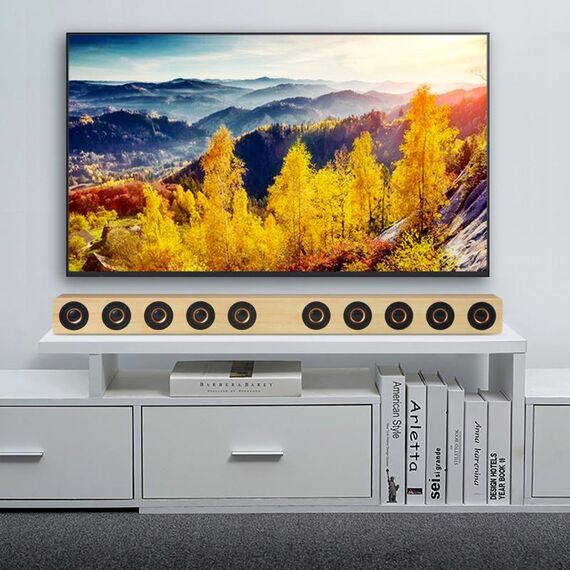 D90 Home Theater Audio Eco Wall Soundbar Subwoofer Audio Bluetooth (giallo)