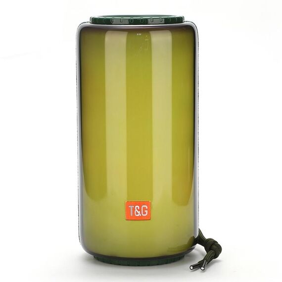 T&G TG639 Altoparlante Bluetooth wireless TWS portatile da 10 W con luce LED (verde)