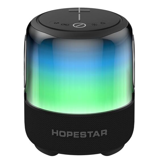 HOPESTAR SC-01 Altoparlante Bluetooth wireless con luce LED impermeabile (nero)