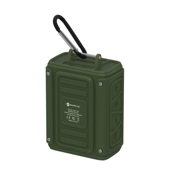 Nuovo Rixing NR109 TF FM Stereo Bluetooth portatile Surround (verde)
