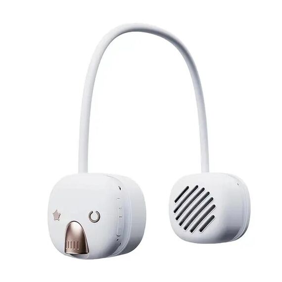Altoparlante Bluetooth portatile senza fili appeso al collo T5 USB (bianco)