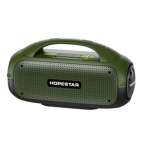 HOPESTAR A50 80W IPX6 Altoparlante Bluetooth portatile impermeabile Subwoofer esterno (verde militare)
