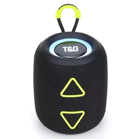 T&G TG655 Subwoofer stereo portatile con altoparlante Bluetooth wireless TWS da esterno (nero)