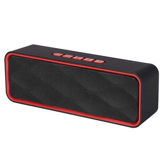 SC211 Pro Scheda multifunzione per esterni Altoparlante wireless Bluetooth Versione aggiornata (rosso)